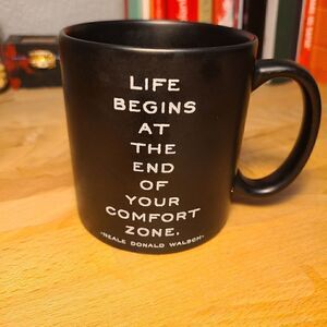 "Life Begins at the end of your comfort zone" mug